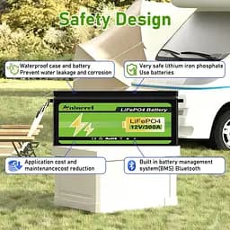 Акумулятор Anenji LiFePO4 12V (12.8V/304Ah/3840Wh) (ANJ-12V-300AH-PX) - мініатюра 4