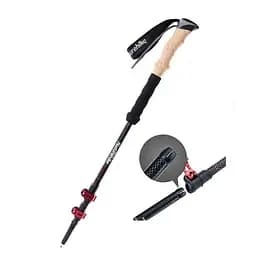 Трекінгові палиці телескопічні Naturehike 135 см - чорні (NH20DS003) - мініатюра 3