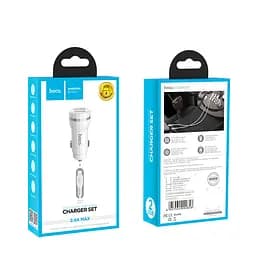Адаптер автомобільний Hoco Lightning cable Z27 |2USB, 2.4A| - мініатюра 2