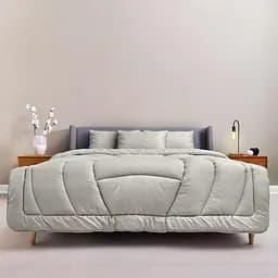 Набор постельного белья Ideia Oasis с одеялом полуторный перламутрово-серый (8000035247)