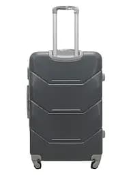 Валіза велика L пластикова Carbon 147C 115л Сірий - мініатюра 3