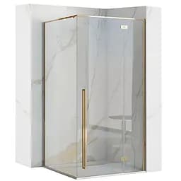 Душевая кабина Rea Fargo 80x100 gold REA-K4907, Золотой, Универсальная, прозрачная