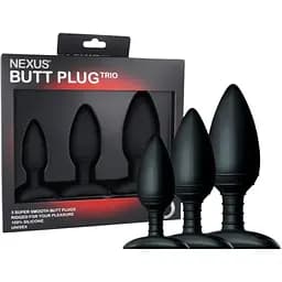 Набір анальних пробок Nexus Butt Plug Trio діаметр 3-4-5 см