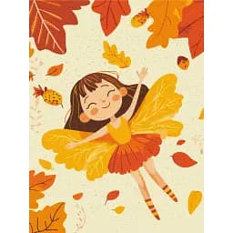 Картина по номерам Brushme Осенняя фея 30x40 см