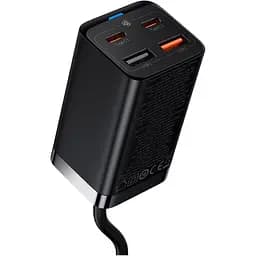 Мережевий зарядний пристрій Baseus GaN3 Pro Desktop Fast Charger 2C+2U 65W + Cable USB-C to USB-C Black (CCGP040101) [80903] - мініатюра 3