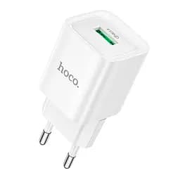 Мережевий зарядний пристрій Hoco C145A Charm single port QC3.0 charger(EU) Білий