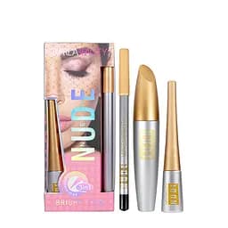 Набор декоративной косметики 3 в 1 Nude Warda Beauty — тушь для ресниц, карандаш, подводка для глаз