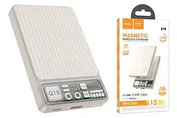 Зовнішній акумулятор магнітний Hoco Q18 Tourer 10000mAh білий - мініатюра 5