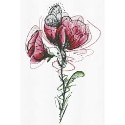 Набор для вышивания крестом Abris Art В мире красок AH-179 28х18 см