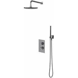 Душова система прихованого монтажу з термостатом Omnires Contour chrome SYSCT11CR, Хром
