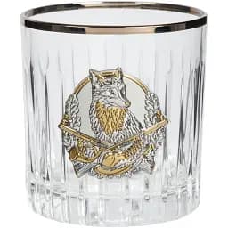 Подарунковий набір склянок для віскі Boss Crystal "Полювання" із золотими накладками - мініатюра 9