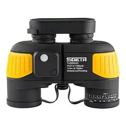 Бінокль SIGETA Admiral 7x50 Yellow floating/compass/reticle морський - мініатюра 2