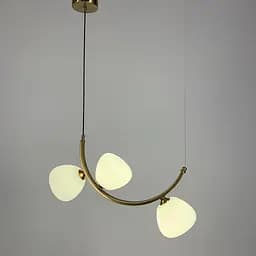 Вражаюча люстра MODERN FLORAL ARCH на 3 плафони Line.F C 18D/3 AB - мініатюра 5