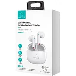Навушники Bluetooth Usams TWS NX10 BT5.2 білі - мініатюра 2