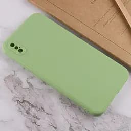 Силіконовий чохол Candy Full Camera для Apple iPhone XS Max (6.5) Фісташковий - мініатюра 4