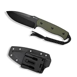 Ніж з фіксованим лезом Sencut Toxodon S24036-2 зелений, чорне лезо