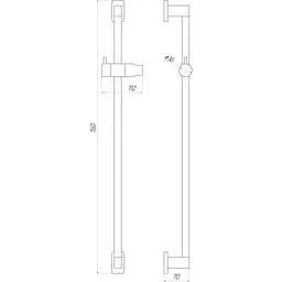 Душова стійка Topaz Odiss To-18107-BB 000022524 Чорний матовий - мініатюра 5