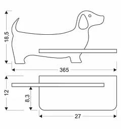 Настінний світильник Candellux 21-00989 Dog - мініатюра 3