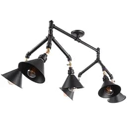 Люстра Brille потолочная лофт E27 60W BK (BL-344C/6)