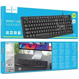 Клавіатура дротова Hoco GM60 Cool (English Version) Black - мініатюра 2