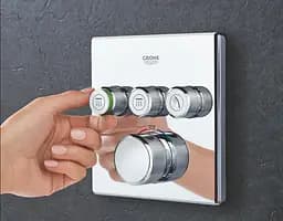 Душова система прихованого монтажу Grohe Grohtherm Smartcontrol з New Tempesta 250 UA26415SC6, Хром - мініатюра 4