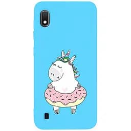 Чохол-накладка Toto Matt TPU 2 mm Print Case Samsung Galaxy A10 #3 Unicorn Donut Sky Blue