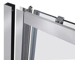 Душові двері в нішу Qtap Taurus CRM2012-13.C6 120-130x200 см, скло Clear 6 мм, покриття CalcLess (TAUCRM201213C6) - мініатюра 5