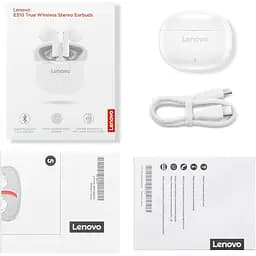Навушники Lenovo TWS E310 Earbuds White (GXD1Q65145) - мініатюра 8