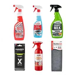 набор Winso для ухода за салоном автомобиля 6 ед. (na_43)