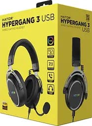 Навушники Hator ігрові гарнітура для геймерів Hypergang 3 Hi-Res (ESH50) чорна - мініатюра 8