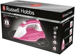 Russell Hobbs Праска Light&Easy Pro, 2600Вт, 240мл, паровий удар -130гр, постійна пара - 40гр, керам. підошва, біло-рожевий - мініатюра 9