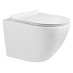 Унитаз подвесной укороченный Volle Amadeus 13-06-055M с крышкой Soft Close Slim, Белый