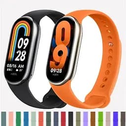 Силіконовий ремінець BeCover для Xiaomi Mi Smart Band 8 Blue Horizon (709380) - мініатюра 2