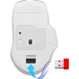 Комп'ютерна мишка Defender Astro Elite GM-056 бездротова ігрова 3200dpi. 7кн. 500 mAh біла (52056) - мініатюра 3