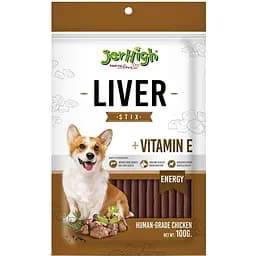 Ласощі для собак Jerhigh палички з печінкою та вітаміном Е 100 г 
