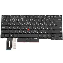 Клавіатура для ноутбука LENOVO (ThinkPad: P1) rus, black, без фрейму - мініатюра 2