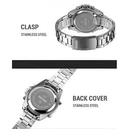 Тактичний водостійкий кварцовий годинник Skmei Daytona silvery - мініатюра 6