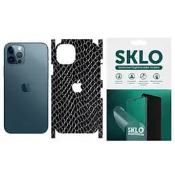 Захисна плівка SKLO Back (тил+грані+лого) Snake для Apple iPhone 6/6s plus (5.5) Чорний