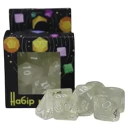 Набор кубиков Transparent 7 Dice Set - Colorless , 7 шт. (g7dtran11)