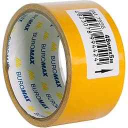 Клейка стрічка Buromax двохстороння на тканинній основі 48 мм х 5 м (BM.7556) - мініатюра 2