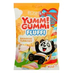 Упаковка маршмелоу Roshen Yummi Gummi Fluffi Rainbow Turbines 65 г х 20 шт