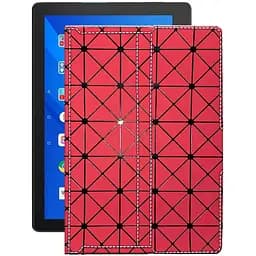 Чехол StatusCASE из экокожи для планшета Lenovo Tab E10 TB-X104L Красный ромб