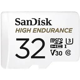Карта памяти microSDHC SanDisk High Endurance 32 Gb (UHS-1 U3) class 10 V30 (100Mb/s)