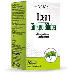 Натуральна добавка Orzax Ocean Ginkgo Biloba, 30 капсул