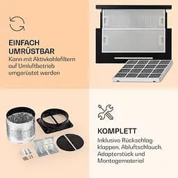 Витяжка Klarstein Mariana Neo 60 640 м³/год (10035926) чорний - мініатюра 3
