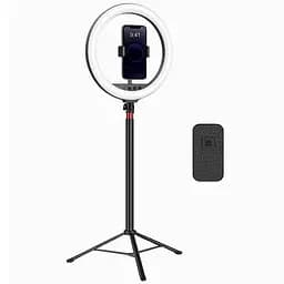Кольцевая светодиодная LED лампа Neepho L15 + stand Black