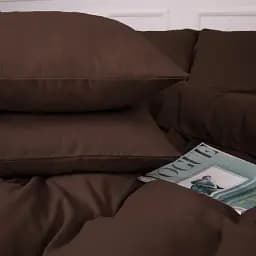 Комплект постільної білизни MirSon Фланель 003 Brown 200х220 см коричневий (2200009648748) - мініатюра 4