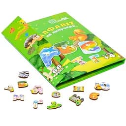 Розвиваючий дитячий Алфавіт на липучках PuzzleOk Puz-26919 66 букв