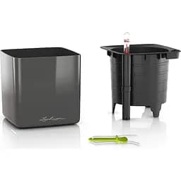Вазон Lechuza Cube Glossy 14 антрацит (13511) - мініатюра 2