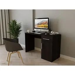 Стіл комп'ютерний, письмовий стіл із ДСП для дому, стіл для офісу з шухлядою II FST-3 Венге темний